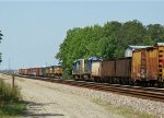 CSX 2310 leads train F739 to a meet with train Q410